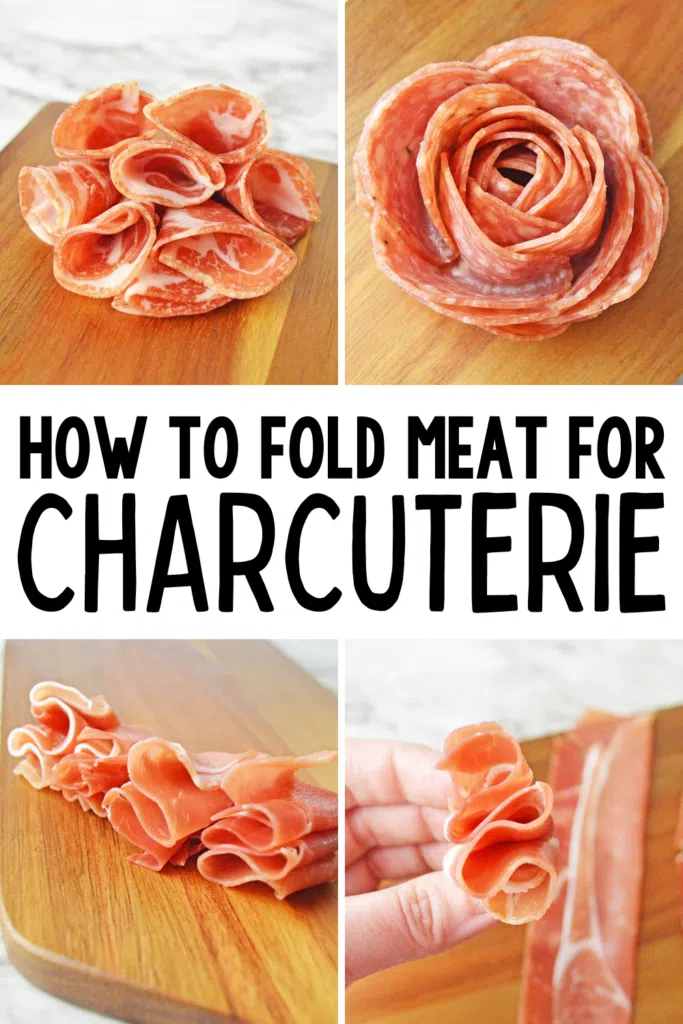 How to Fold Meat for a Charcuterie Board ?